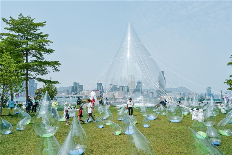 Spacious public lawn at Tamar Park (2024)